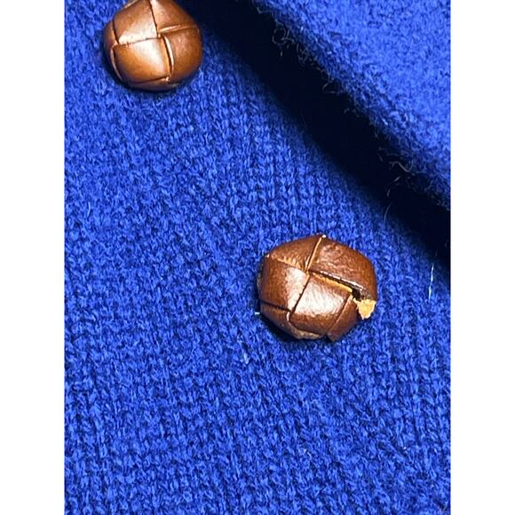 Ralph Lauren RUGBY Sweater Men’s L Blue Shawl Collar Toggle Button Wool Blend - Picture 5 of 9